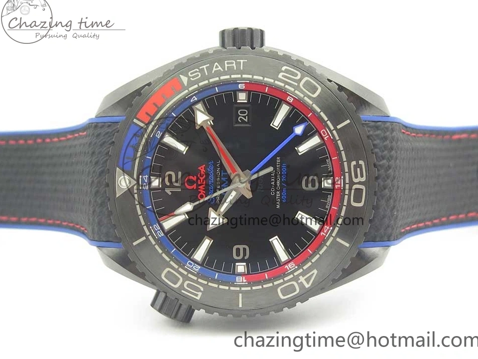 0318 BestValue Planet Ocean 45.5mm ETNZ “Deep Black” Real Ceramic VSF 1:1 Best Edition on Black Nylon Strap A8906 Super Clone 7978